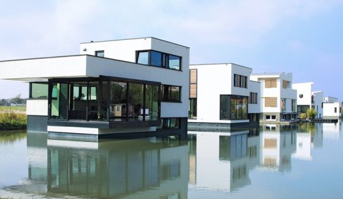 Blue21. Example of floating housing in Harnaschpolder