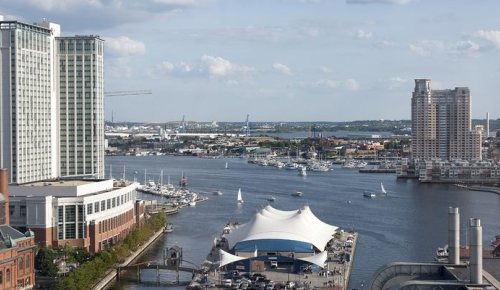 Baltimore Maryland harbour overview
