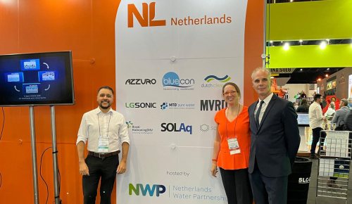 Representatives of the Netherlands Consulate General in São Paulo and NWP at IFAT Brasil 2024